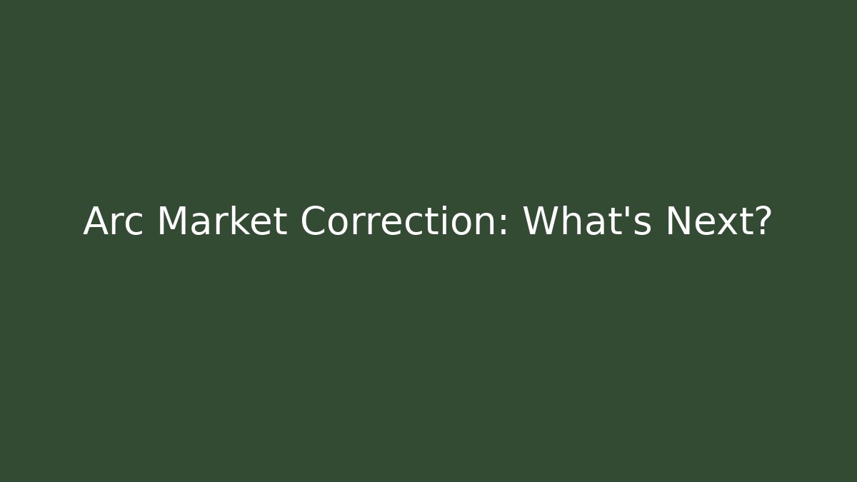 Arc Market Correction: What's Next? - Buddy Program