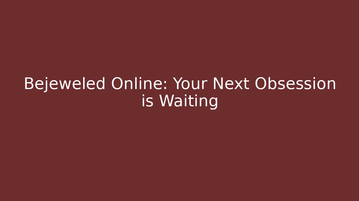 Bejeweled Online: Your Next Obsession is Waiting - Buddy Program
