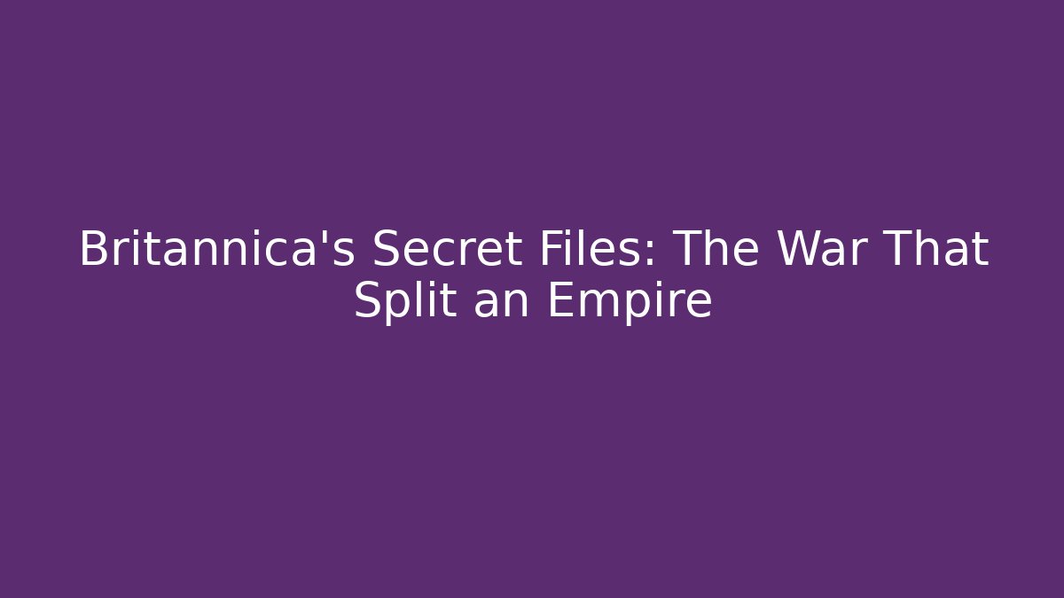 Britannica's Secret Files: The War That Split an Empire - Buddy Program