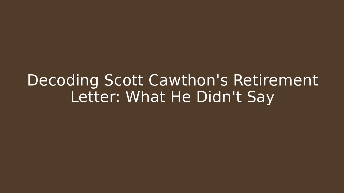 Decoding Scott Cawthon's Retirement Letter: What He Didn't Say - Buddy Program