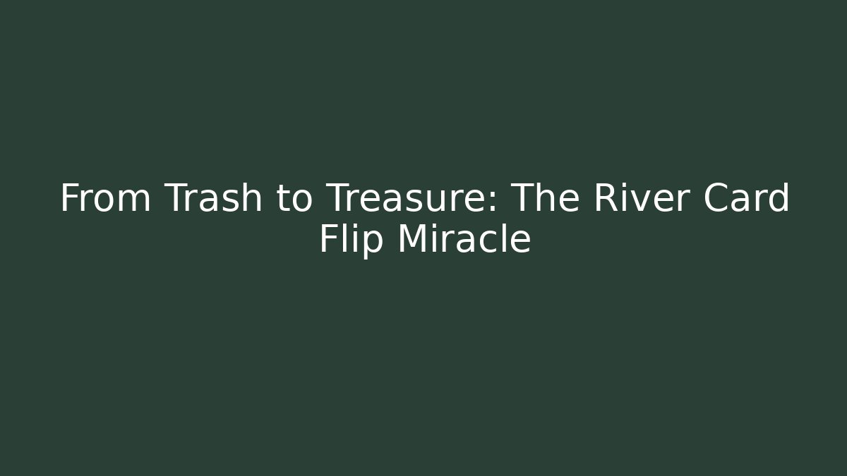 From Trash to Treasure: The River Card Flip Miracle