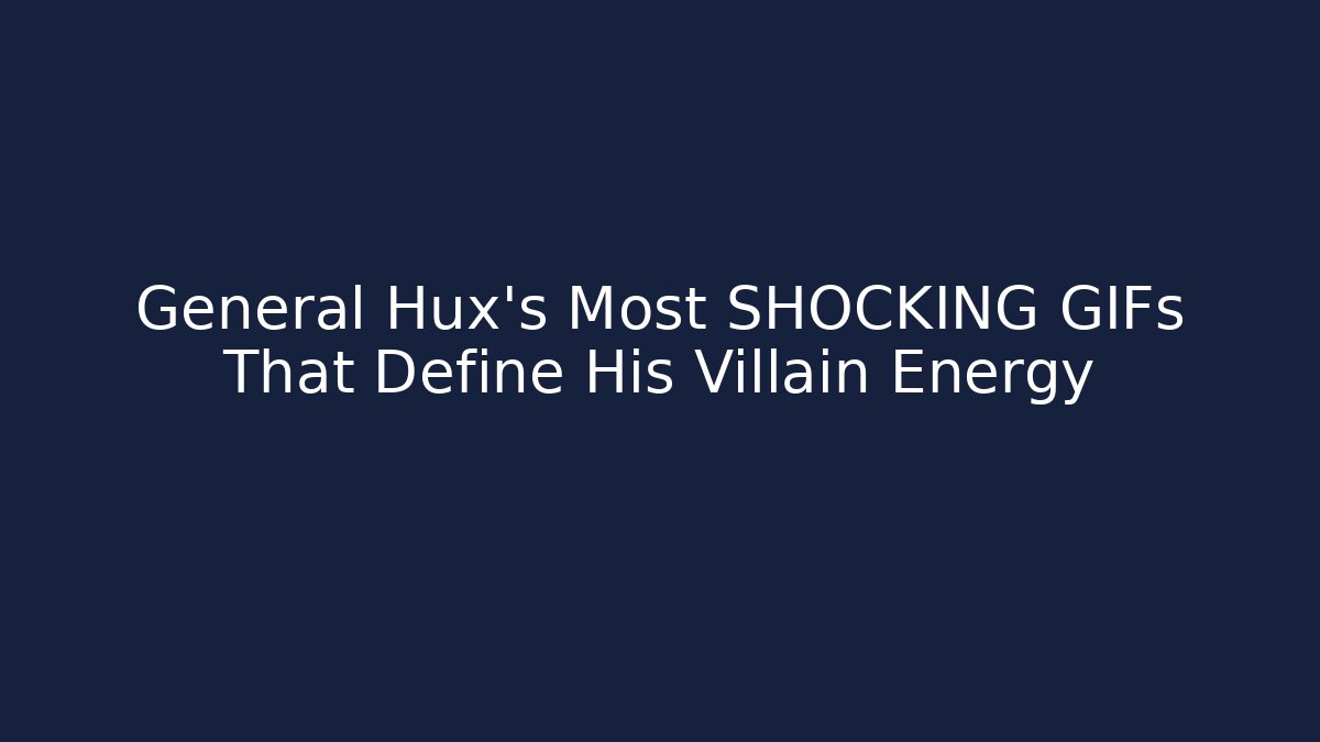 General Hux's Most SHOCKING GIFs That Define His Villain Energy