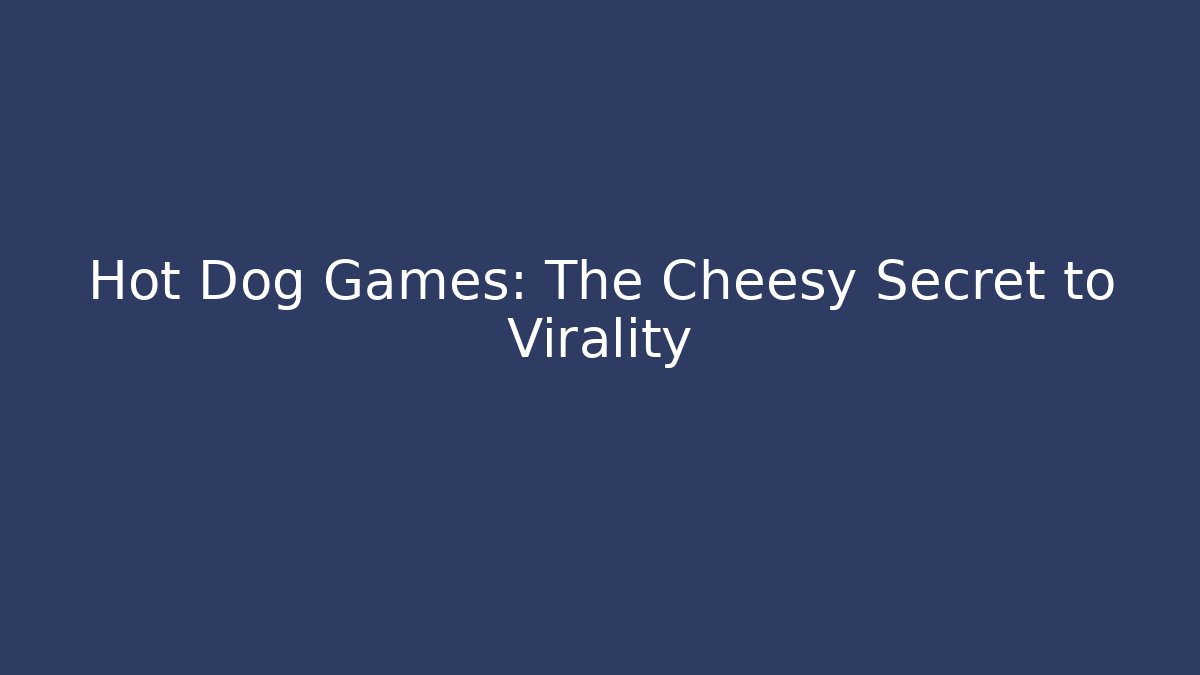 Hot Dog Games: The Cheesy Secret to Virality - Buddy Program