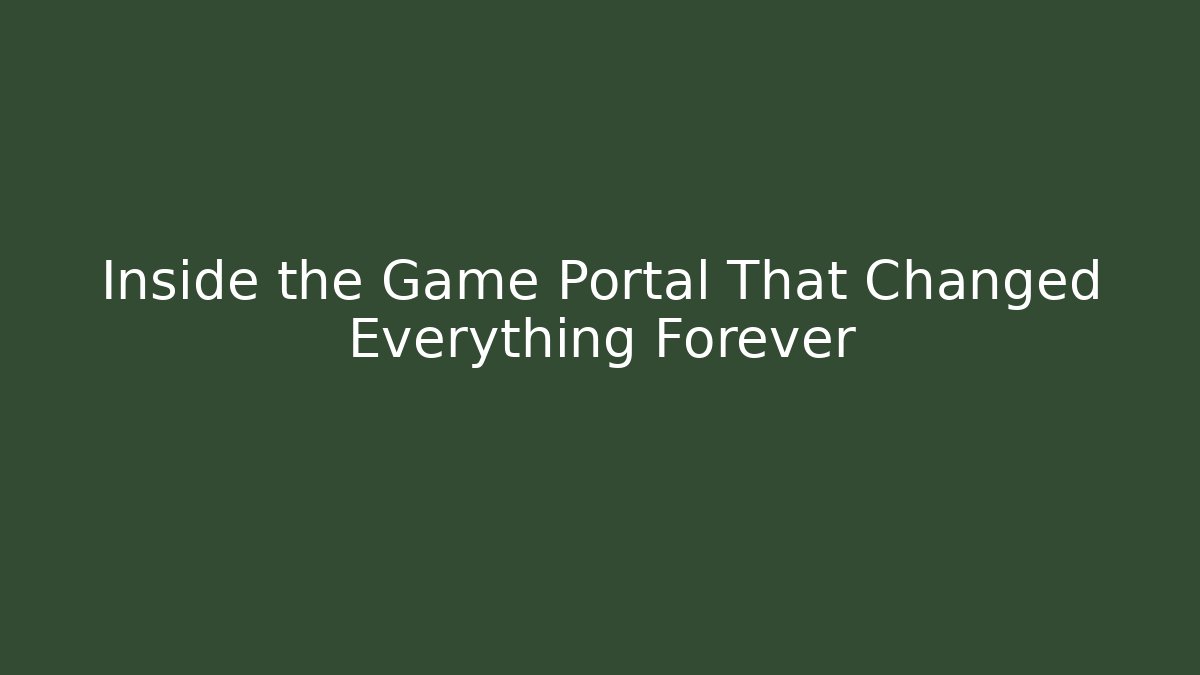 Inside the Game Portal That Changed Everything Forever - Buddy Program