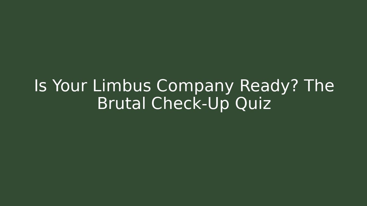 Is Your Limbus Company Ready? The Brutal Check-Up Quiz