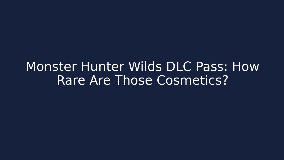 Monster Hunter Wilds DLC Pass: How Rare Are Those Cosmetics? - Buddy Program