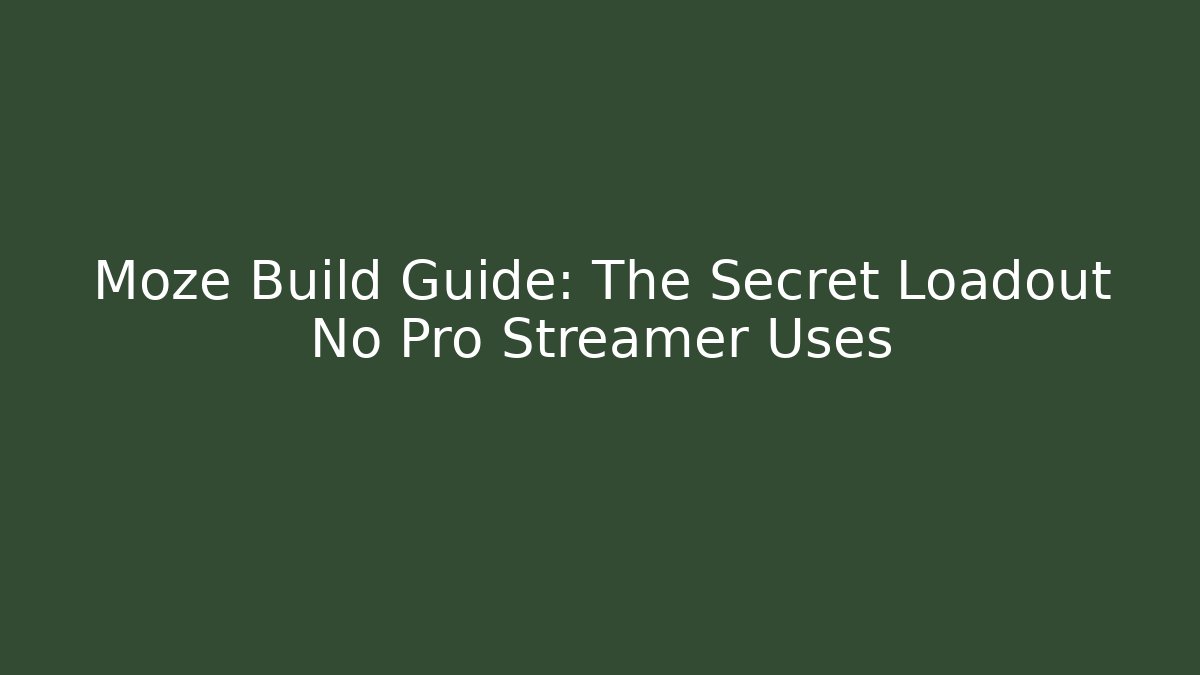 Moze Build Guide: The Secret Loadout No Pro Streamer Uses