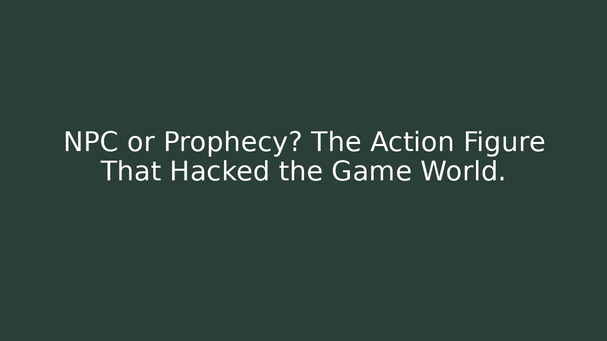 NPC or Prophecy? The Action Figure That Hacked the Game World.