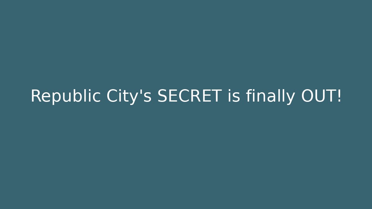 Republic City's SECRET is finally OUT!