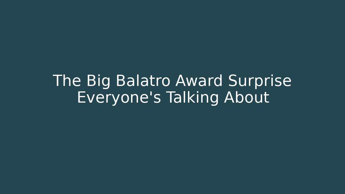 The Big Balatro Award Surprise Everyone's Talking About