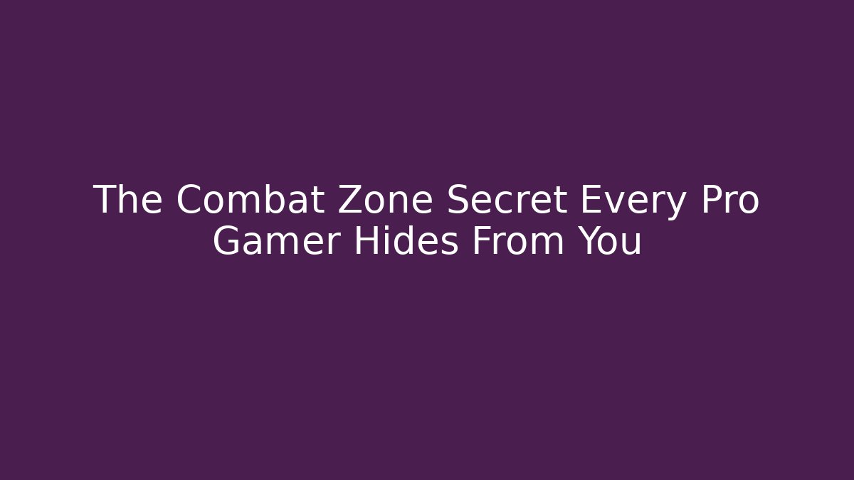 The Combat Zone Secret Every Pro Gamer Hides From You - Buddy Program