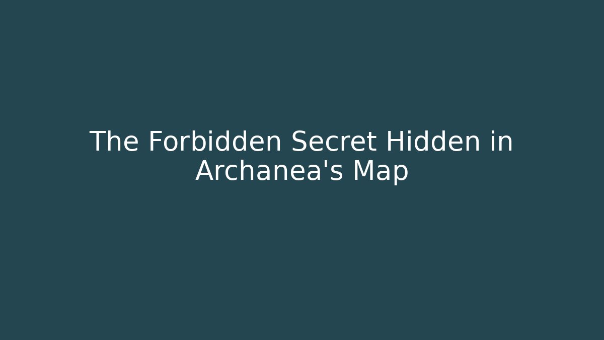 The Forbidden Secret Hidden in Archanea's Map