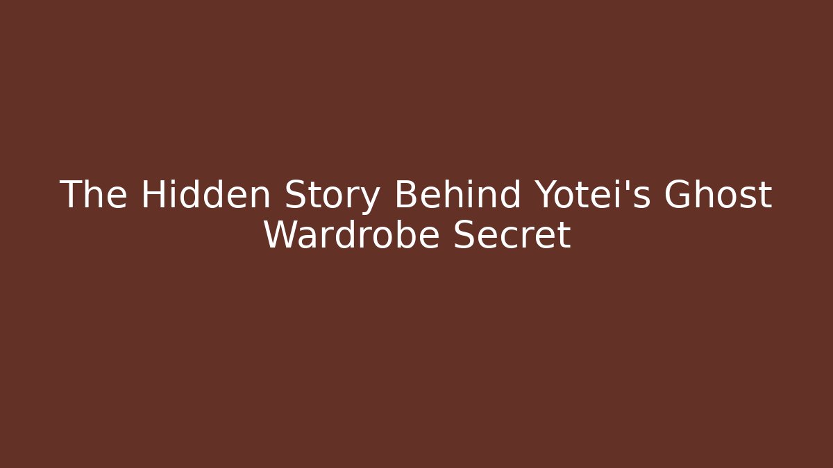 The Hidden Story Behind Yotei's Ghost Wardrobe Secret