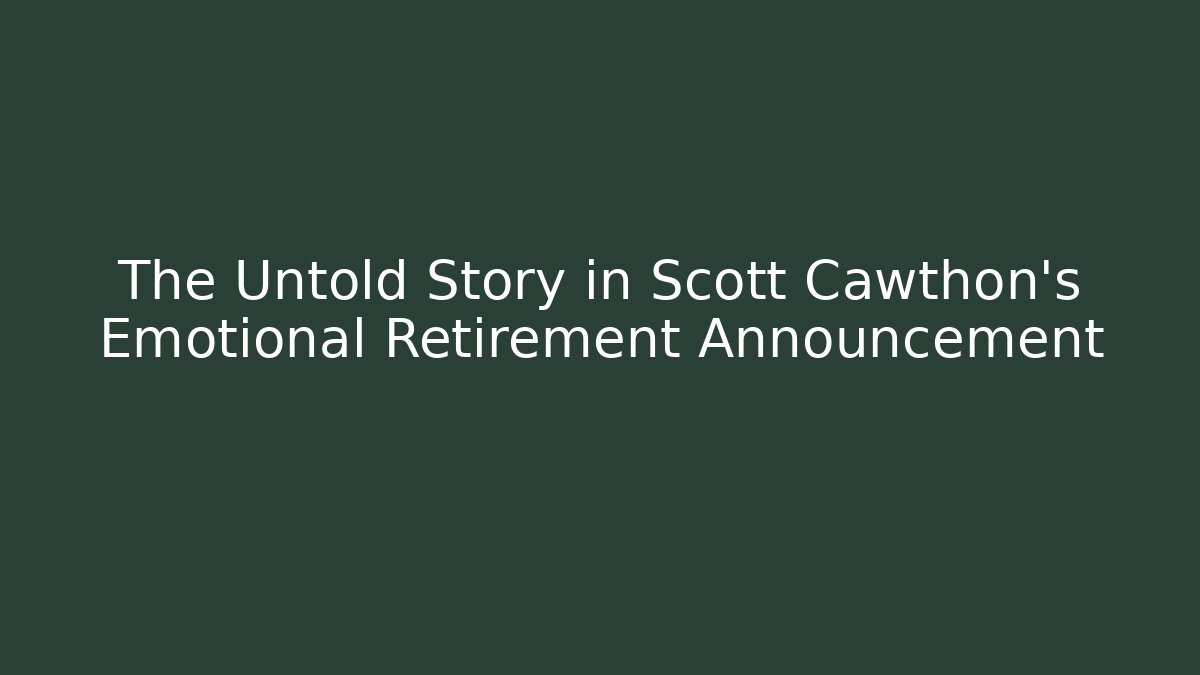 The Untold Story in Scott Cawthon's Emotional Retirement Announcement