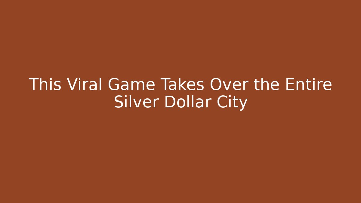 This Viral Game Takes Over the Entire Silver Dollar City
