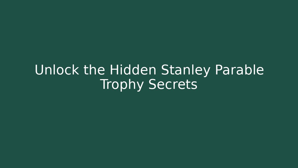 Unlock the Hidden Stanley Parable Trophy Secrets - Buddy Program