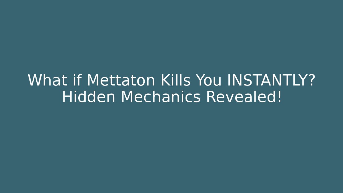 What if Mettaton Kills You INSTANTLY? Hidden Mechanics Revealed! - Buddy Program