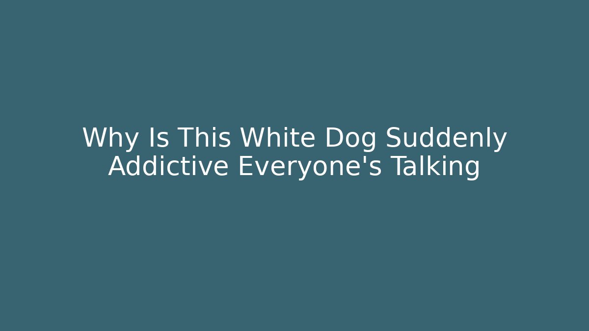 Why Is This White Dog Suddenly Addictive Everyone’s Talking