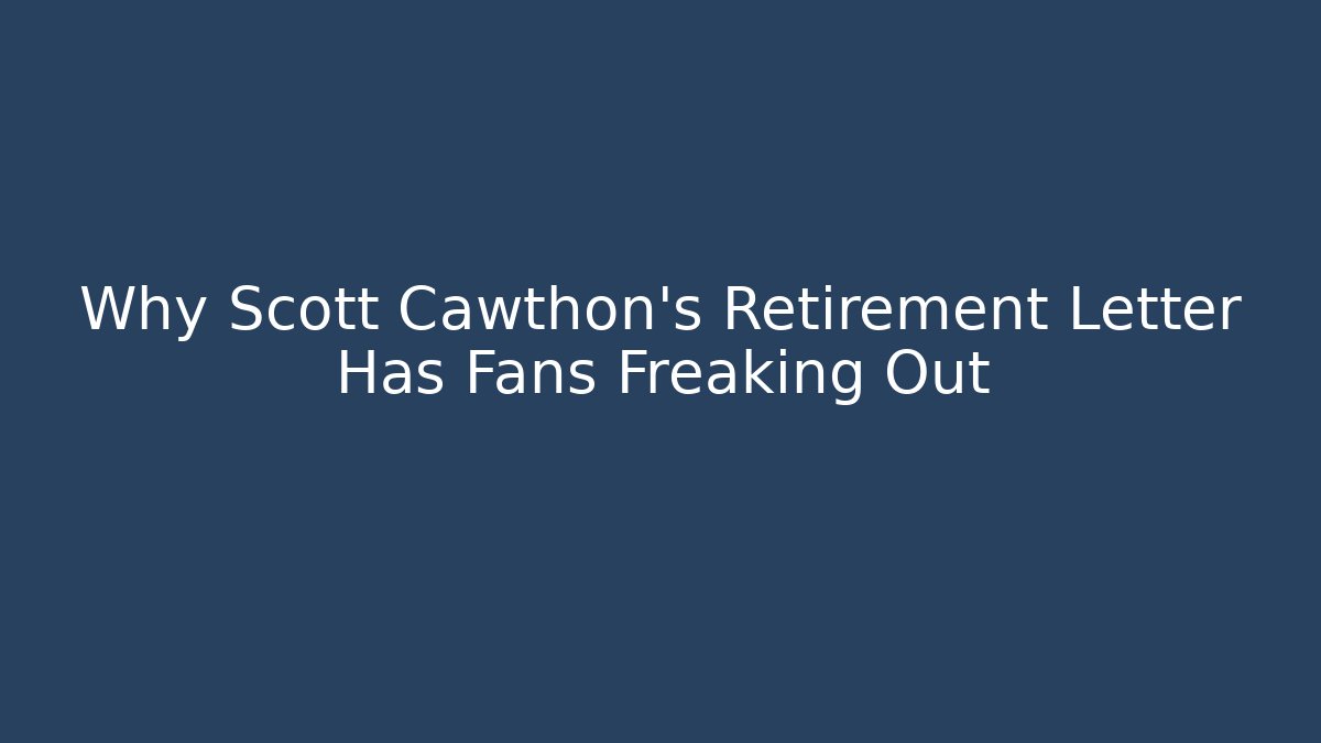 Why Scott Cawthon's Retirement Letter Has Fans Freaking Out