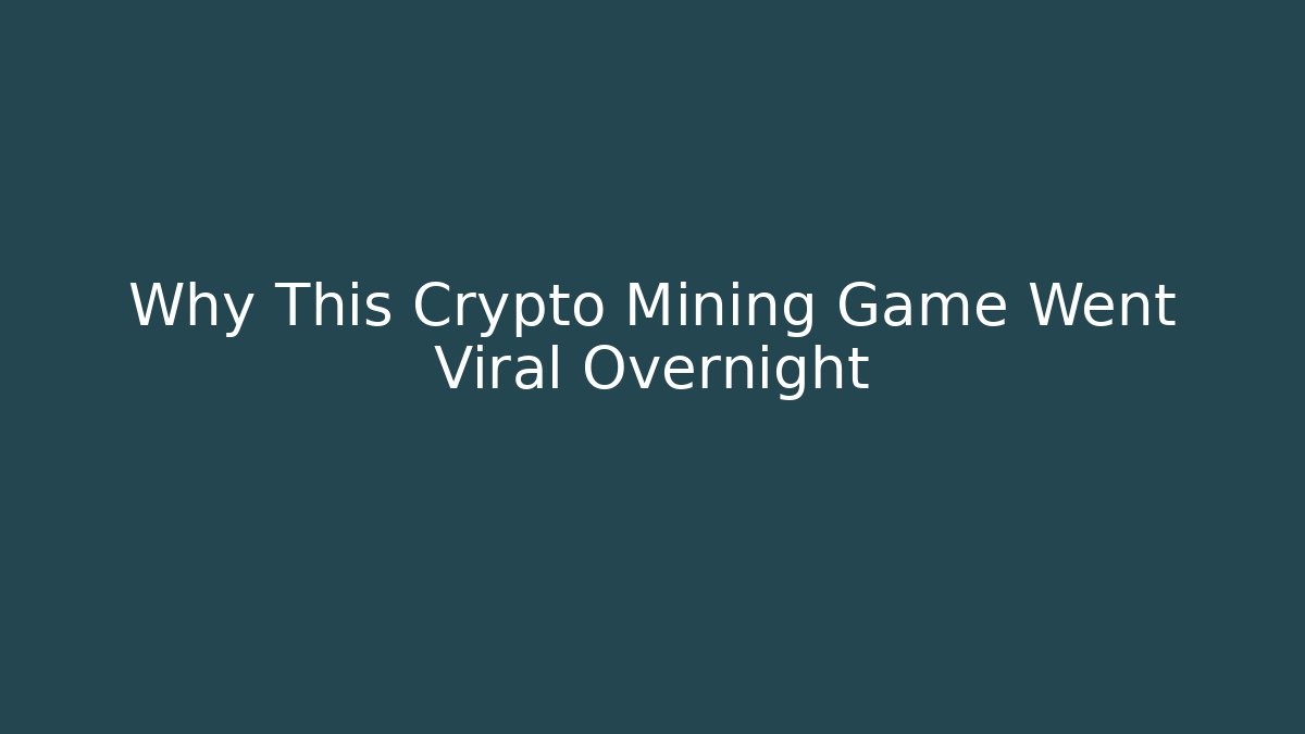 Why This Crypto Mining Game Went Viral Overnight - Buddy Program
