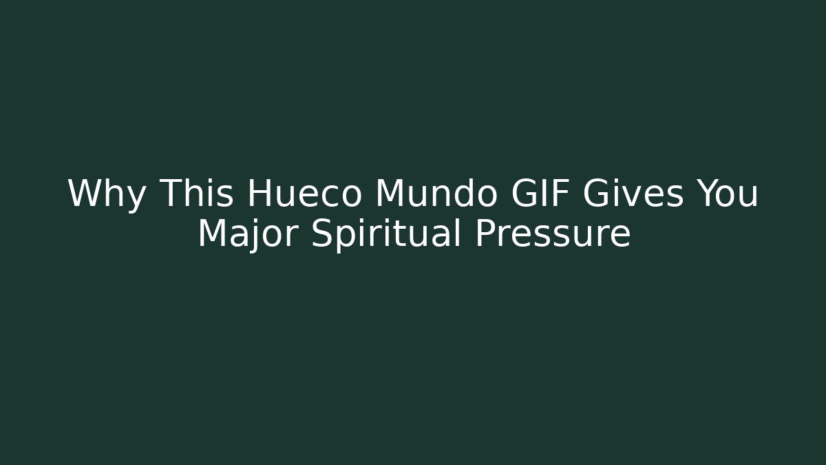 Why This Hueco Mundo GIF Gives You Major Spiritual Pressure