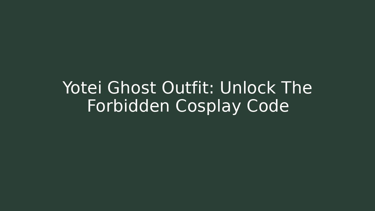 Yotei Ghost Outfit: Unlock The Forbidden Cosplay Code - Buddy Program