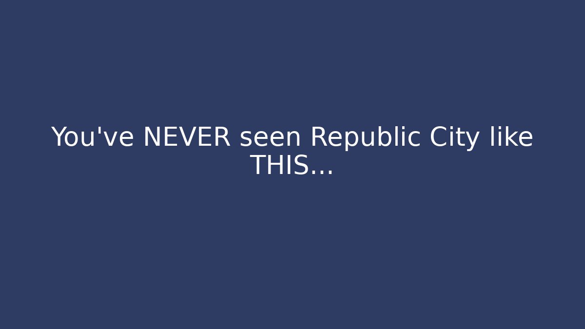 You've NEVER seen Republic City like THIS...