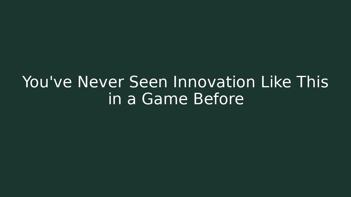 You’ve Never Seen Innovation Like This in a Game Before - Buddy Program